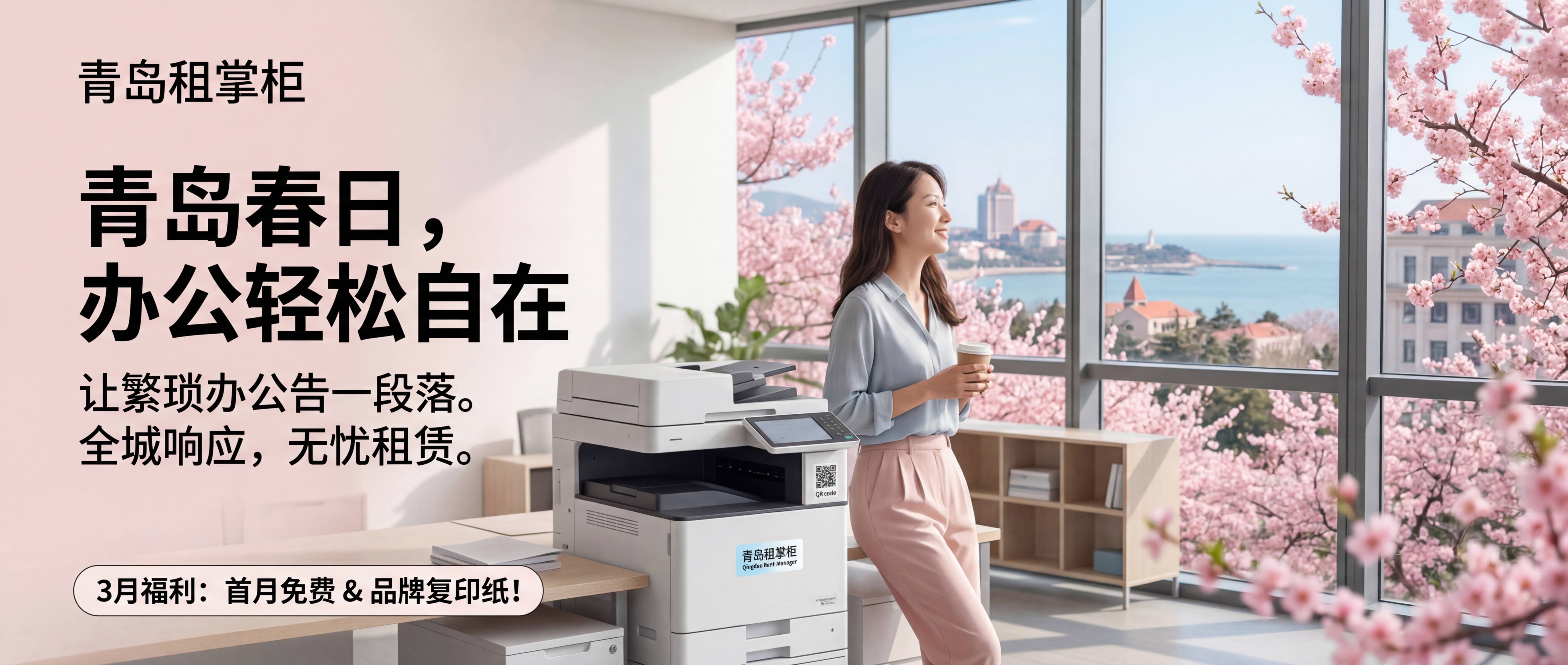 春天里的青岛,不该只有桃花,还应有更轻松的办公姿势