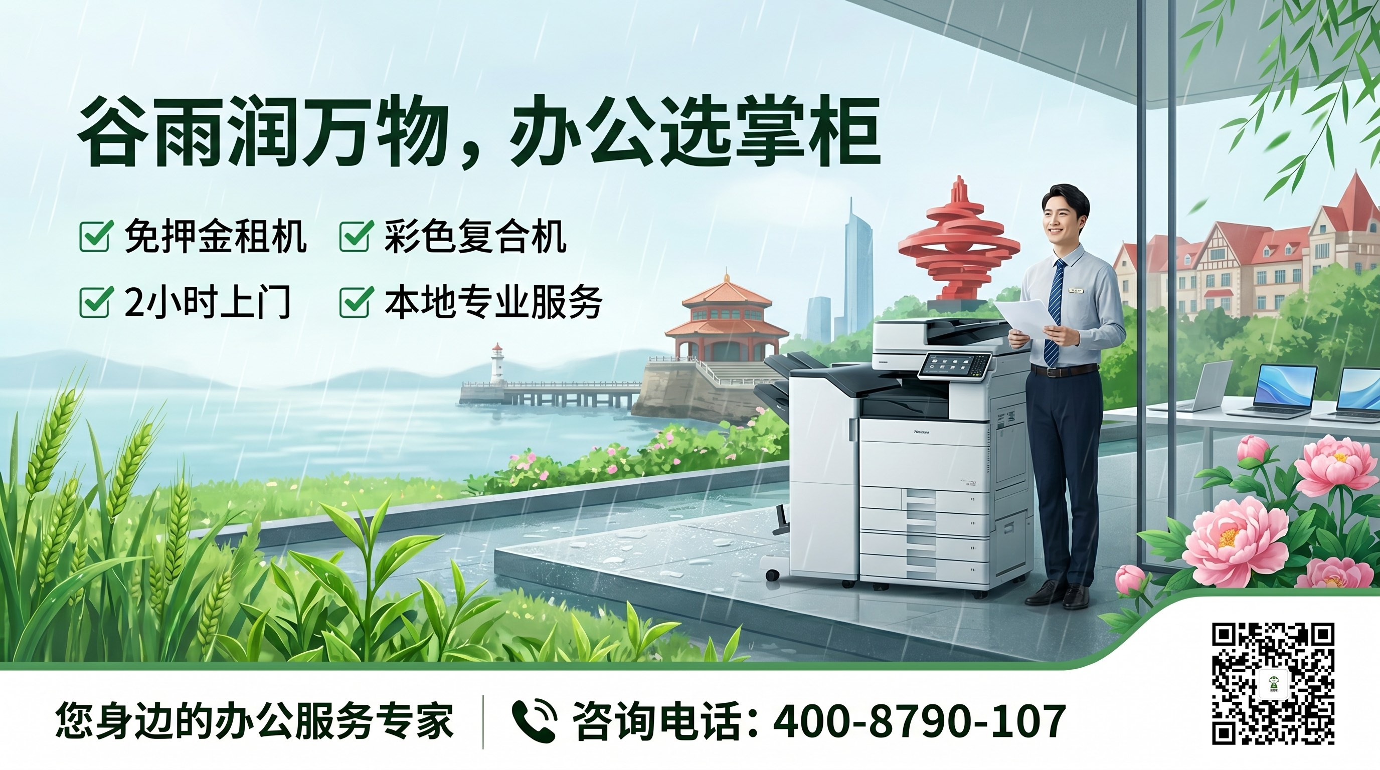 谷雨至,青岛的办公设备也该"润"一下了!