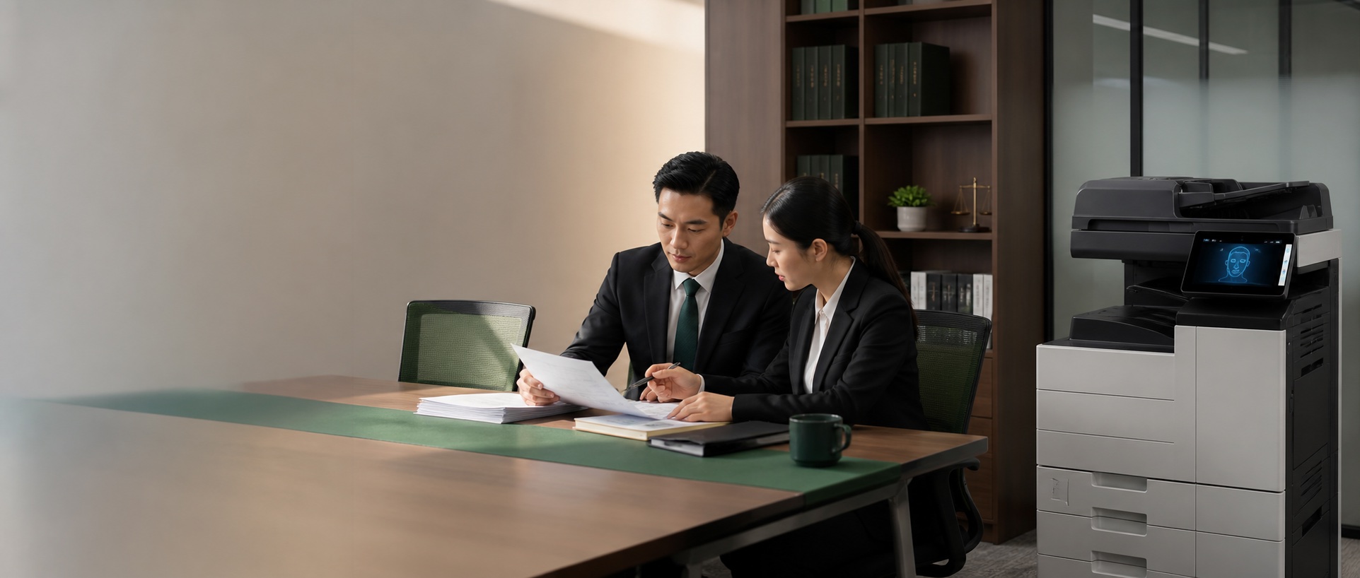 青岛某律师事务所:人脸识别打印如何兼顾文件保密与团队印量统计?